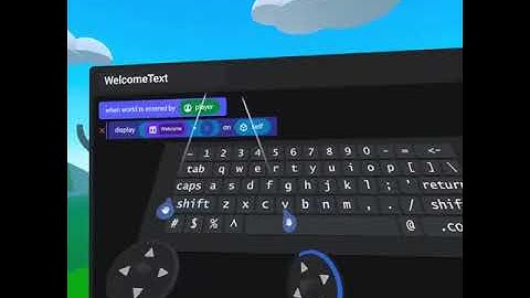 WELCOME NAME OF PLAYER:  Horizon Worlds