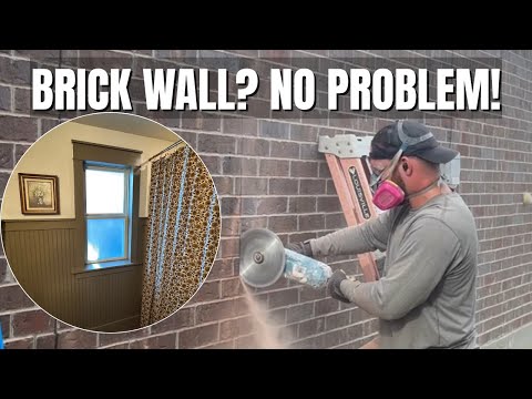 DIY Window Installation in a Brick Wall | How I Added Light to My Bathroom