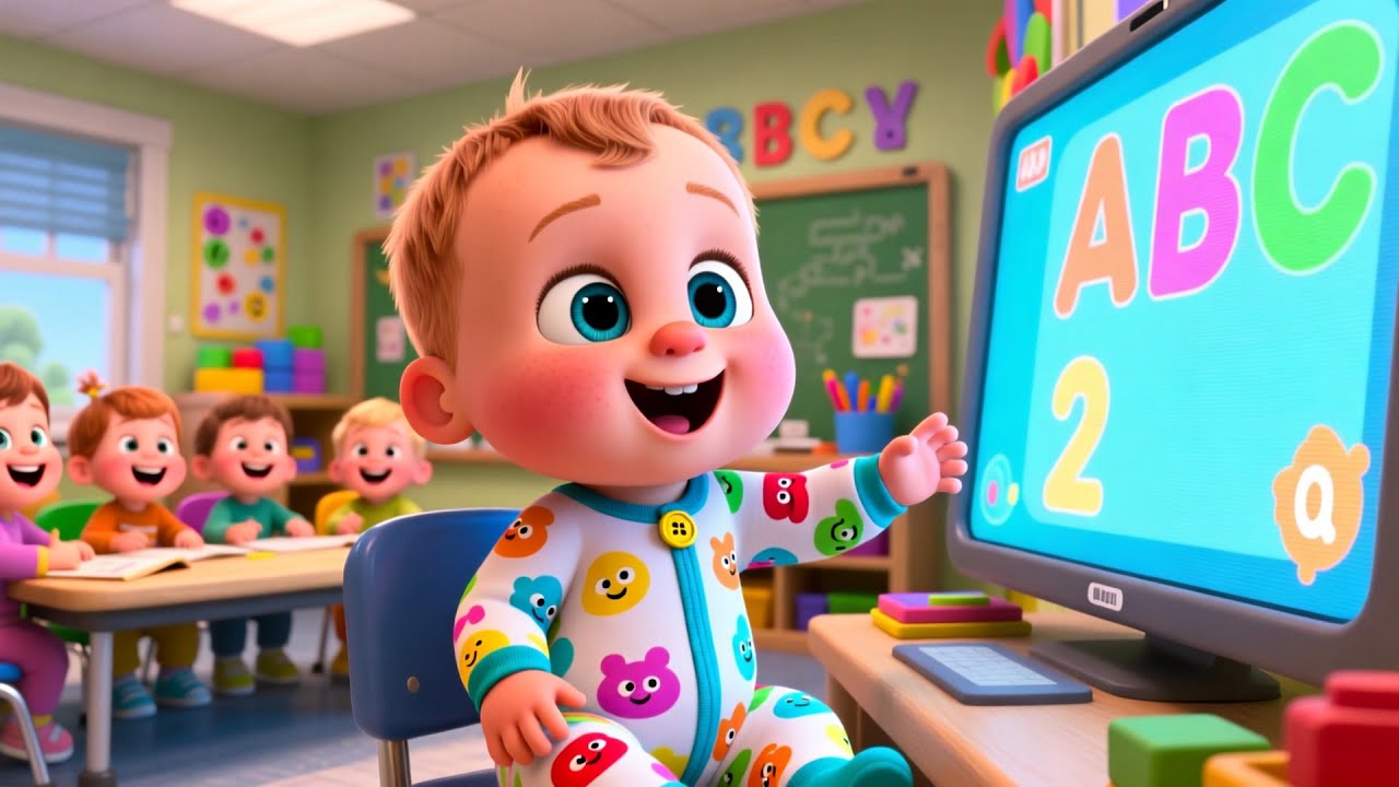 Beep Beep Busy City Bus 🚌🎵 Fun Vehicle Song for Kids | Learn Numbers, Colors, and Sounds with Baby