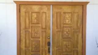 Front doors / Panic bar install.