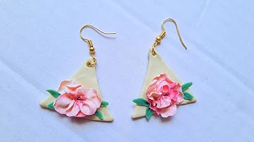 DIY Polymer Clay Flower Earrings | Cozy Tutorial Video | A Day In The Life Of An Introvert