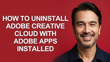 How to Uninstall Adobe Creative Cloud with Adobe Apps Installed - KevinHowTo