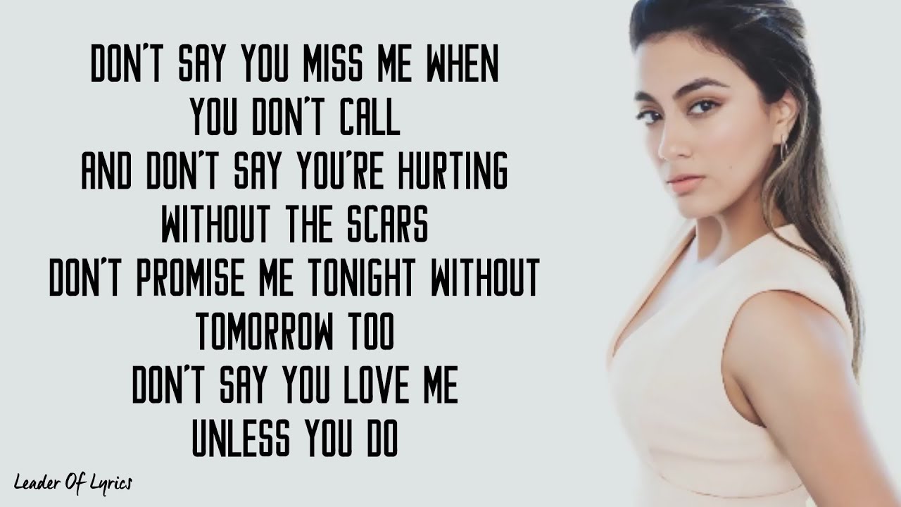 Fifth Harmony Don T Say You Love Me Lyrics Youtube