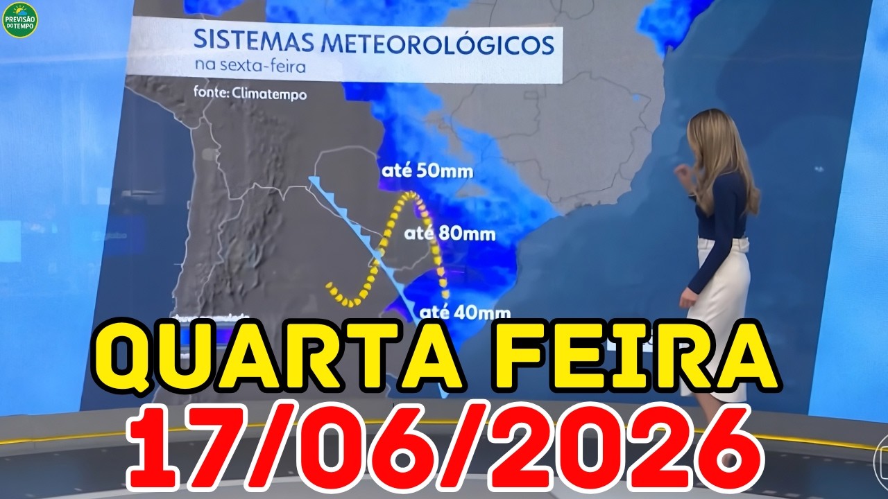 ATENÇÃO: Frio, Calor e Temporais marcam a tarde de hoje | Previsão do Tempo Jornal Hoje 17/06