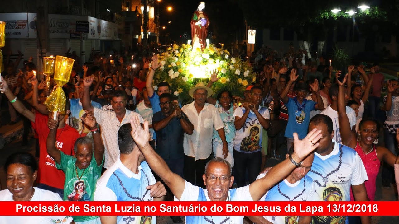 Procissão de Santa Luzia no Santuário do Bom Jesus da Lapa 13/12/2018