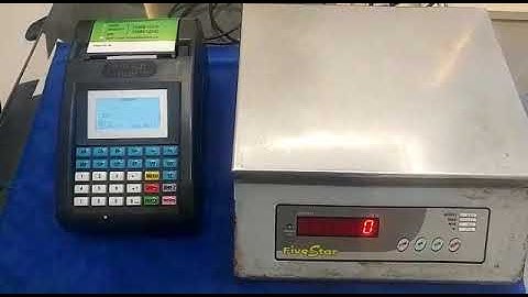 Balaji Billing Printer Weighing Scale connectivity demo.