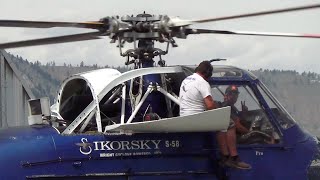 Sikorsky S58 engine startup