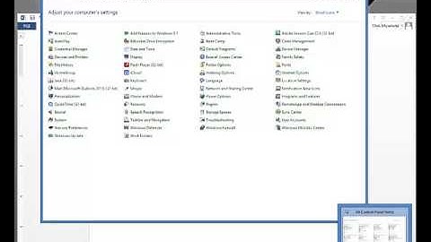 How To Get To The Control Panel In Windows 8