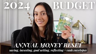 2024 MONEY RESET | How I Budget For a New Year! Track your money, Save and Invest + Cash Envelopes