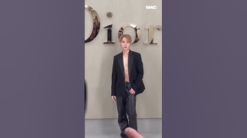Jimin at Dior event 👀🤌🏻🤤 #jimin #parkjimin #dior #parisfashionweek