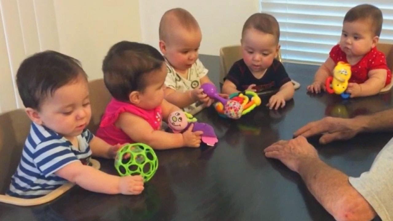 How This Dad Feeds Quintuplets at the Same Time YouTube