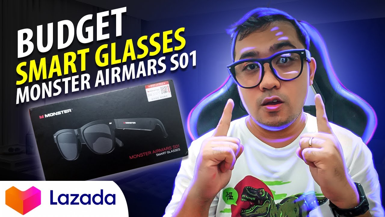BUDGET SMART GLASSES: MONSTER AIRMARS S01, Sulit kaya? #smartgadgets #smartglasses