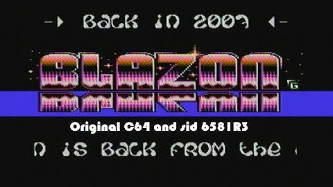 C64 - Old Demo - Back in 2007 by Blazon (2007) with sid 6581R3
