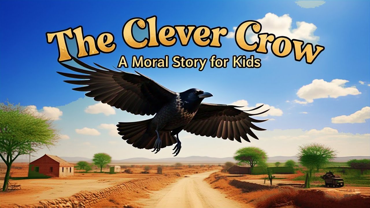 The Clever Crow 🐦 | Smart Crow Story for Kids | Moral Story with Lesson | Toony Tales World