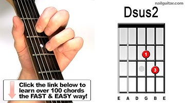 How to play Dsus2 - Suspended Guitar Chords Lesson