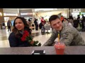 Airman proposes thank you for your service