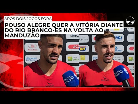 Pouso Alegre quer a vitória diante do Rio Branco-ES na volta ao Manduzão após dois jogos fora