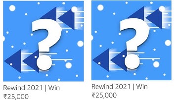 Amazon Rewind 2021 Quiz Answers Today | Amazon Quiz Answers Today | Amazon FZ Quiz Time Today Answer
