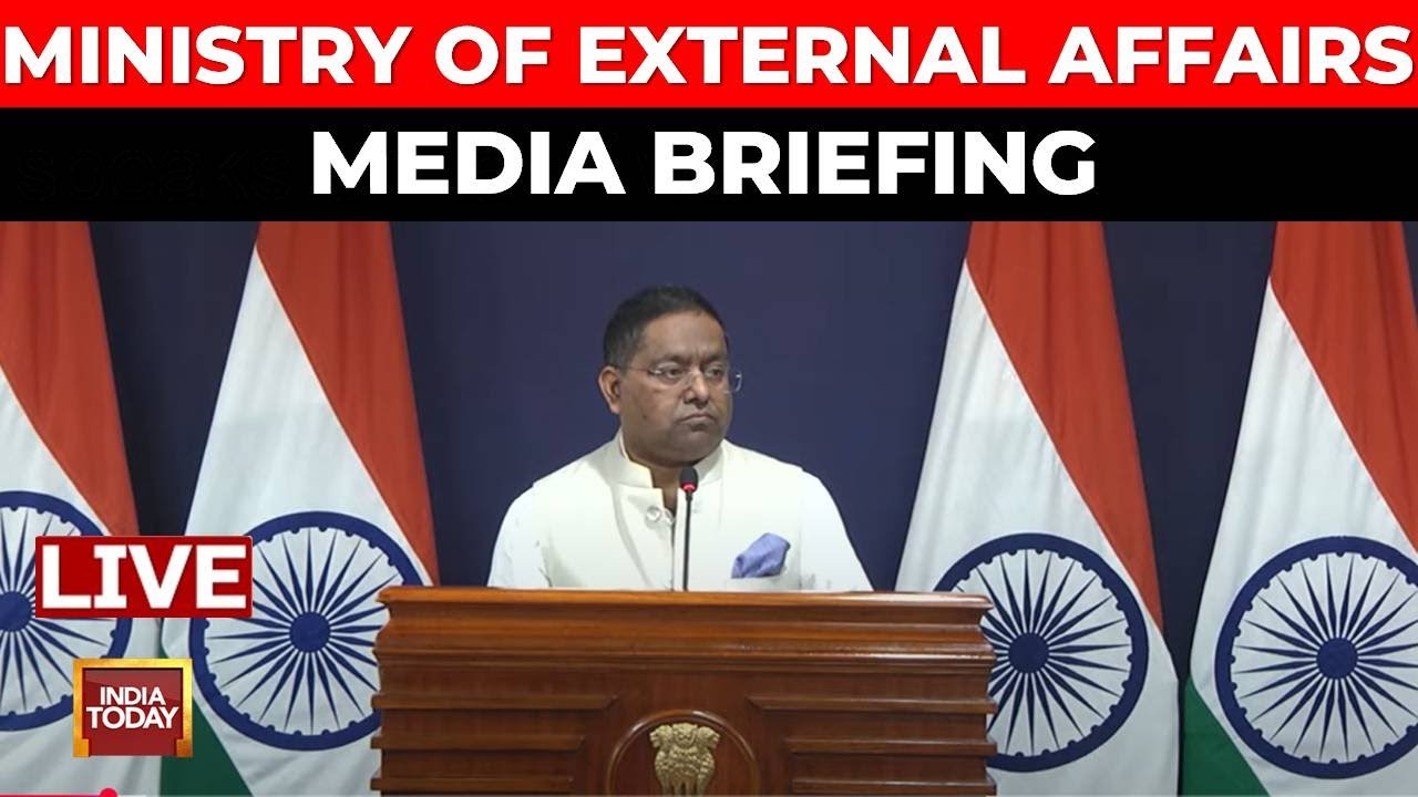 Pakistan R Mea MEA Press Conference LIVE | MEA On India Vs Pakistan, Indus Waters ...