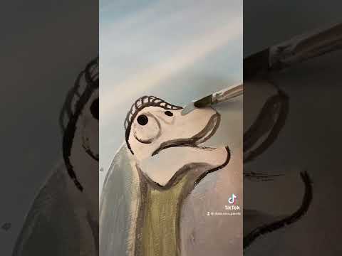 Brachiosaurus- Dinosaur Timelapse painting
