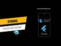 Curso Dart: String desde lo Básico hasta lo Avanzado