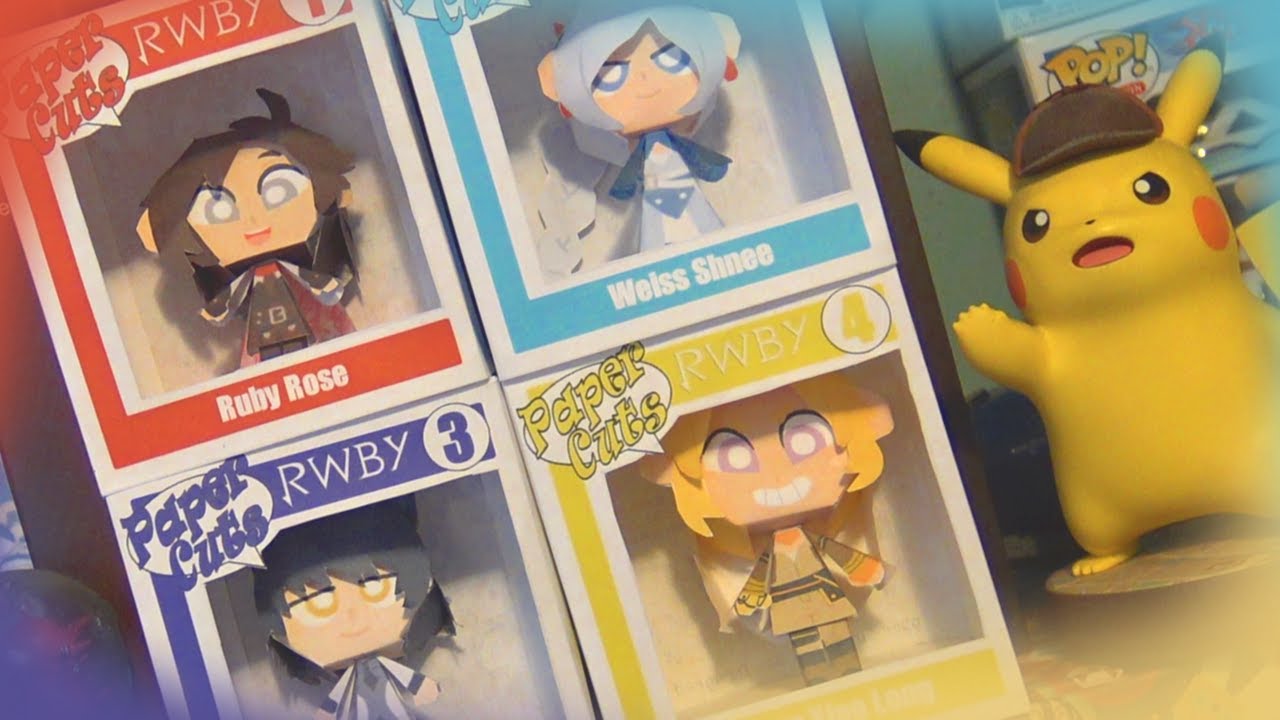 How to Make RWBY Paper Craft Pop Figure!!! | Paper Cuts Vinyl Box