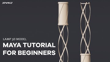 Maya 2023 Modeling Tutorial for Beginners - Lamp 3D Model
