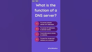 🌐 What does a DNS server do? #quiz #education