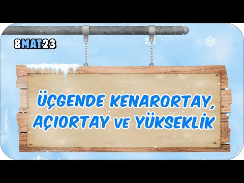 Üçgende Kenarortay, Açıortay ve Yükseklik 📘 tonguçCUP 3.Sezon - 8MAT23 #2024LGS