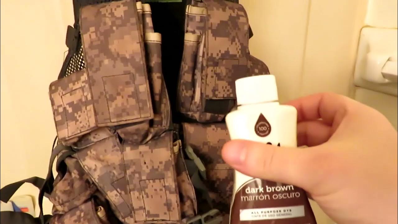 UCP LBE Vest/ Harness Brown Dye Project Part 1 YouTube