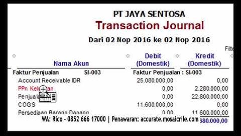 Tutorial Penjelasan Singkat Accurate Accounting Software