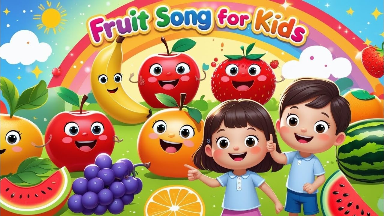 Fruit Song for Kids | Learn Fruits with Fun Rhymes | My First Learning ...