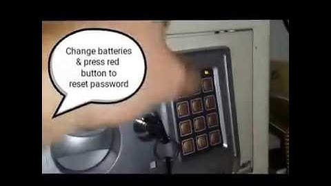 How to reset safe lock or password