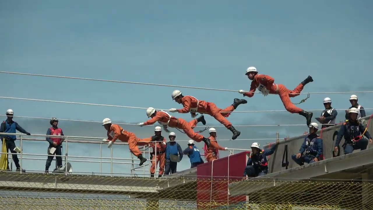 2025 消防救助技術近畿地区指導会 ロープブリッジ渡過