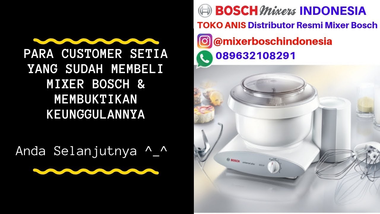 Mixer Bosch Universal Mum 6n11 Para Pembeli Pengguna Setia