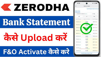Zerodha F&O Activation | How to Activate Future and Option Segment in Zerodha | Zerodha 2025