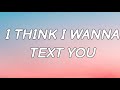 VAULTBOY - I THINK I WANNA TEXT YOU LYRICS