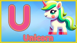 Letter U | Unicorn, Up, Universe &amp; Umbrella - Learn the Letter U