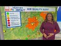 Air quality alert issued for Thursday