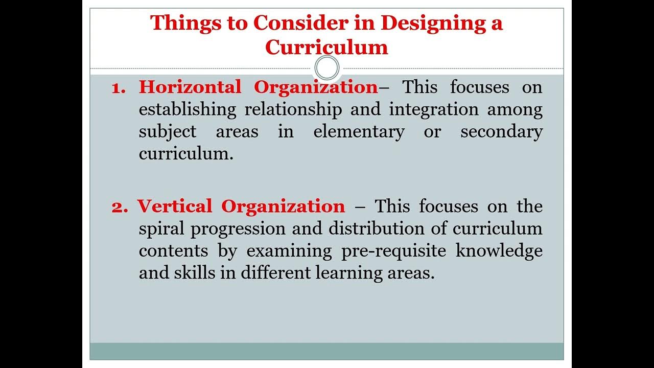 Chapter 3 curriculum design youtube