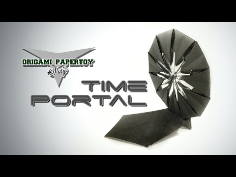 Origami Story Papertoy (part 5) - TIME PORTAL - deyeight collection 2018