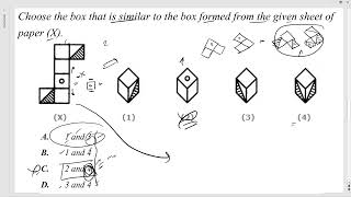 Folding the cube Questions Tips and Tricks | B.Arch. Aptitude | NATA | JEE Mains Paper 2