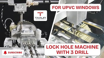 Copy Router Machine with 3 drill for lock hole in upvc windows | Upvc Lock Hole Machine | Taalin
