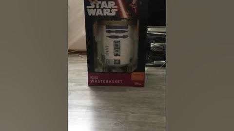 Poubelle r2d2 / unboxing r2-d2 trash can new wastebasket star wars