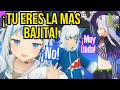 Gura intenta burlarse de la altura de Shion pero inesperadamente ella es más alta【Hololive sub espa】