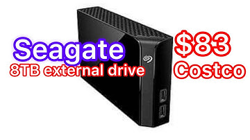 Seagate Backup Plus Hub 8TB Desktop Hard Drive with Rescue Data Recovery Services