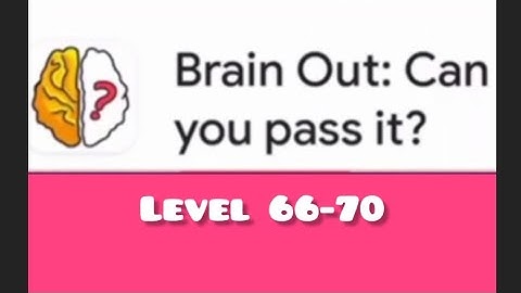 Brainout: Can you pass it? #Level 66 6 ,68 69 70 Gameplay #newupdate2024