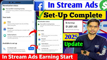 Facebook In stream ads set-up complete ✅ | In stream ads learn more problem solved 🎉| Fb new tools