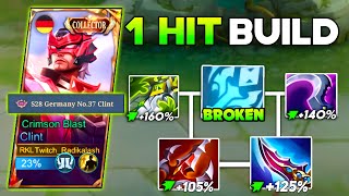 FINALLY!! CLINT FULL DAMAGE ONE SHOT IS HERE!🔥 | CLINT BEST BUILD AND EMBLEM 2024!
