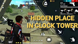 FREE FIRE HIDDEN PLACE IN CLOCK TOWER USING SANTINO CHARACTER